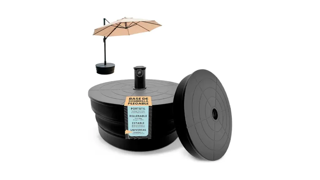Umbrellas, awnings, and bases on a white background.