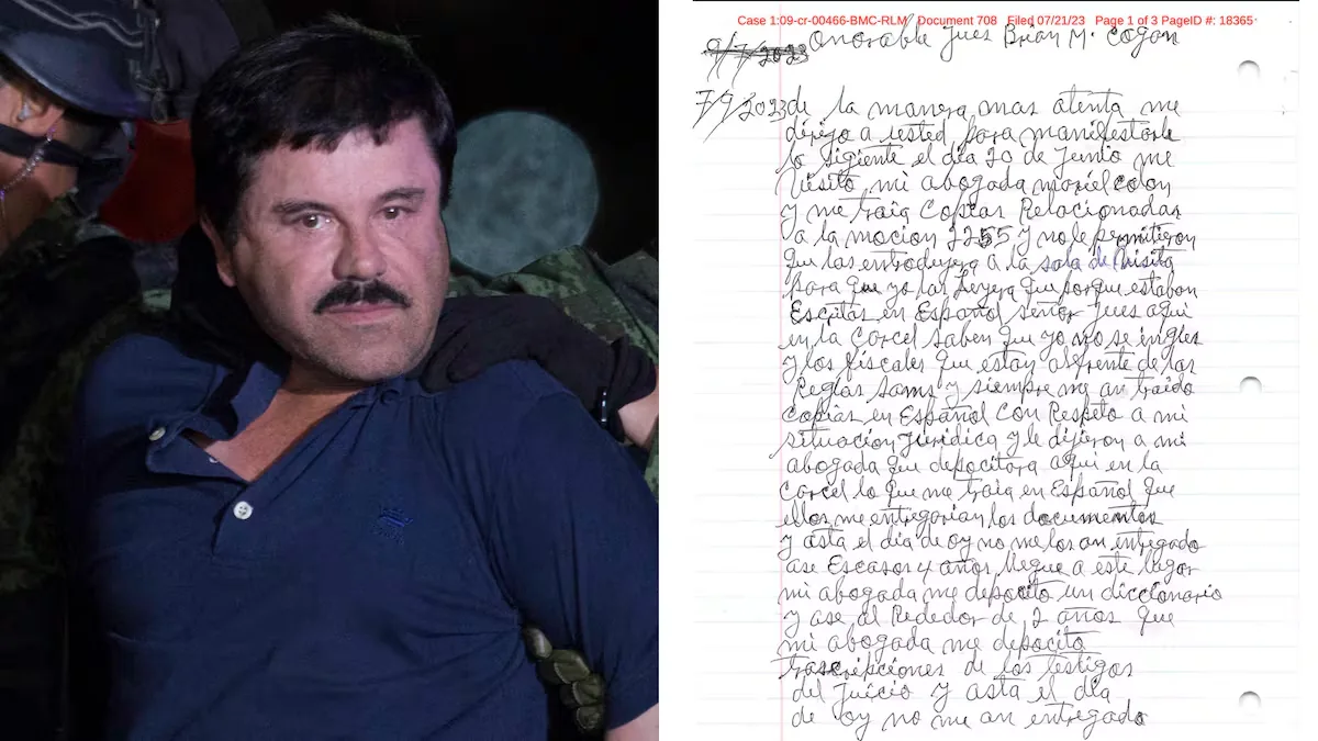 La inagotable pluma del reo 89914053: las cartas del Chapo desde la prisión de Colorado