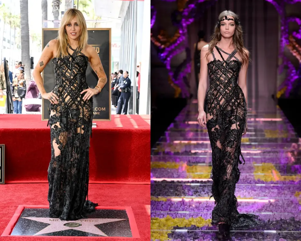 Miley Cyrus: a torn dress and famous friends to discover her star on the Walk of Fame