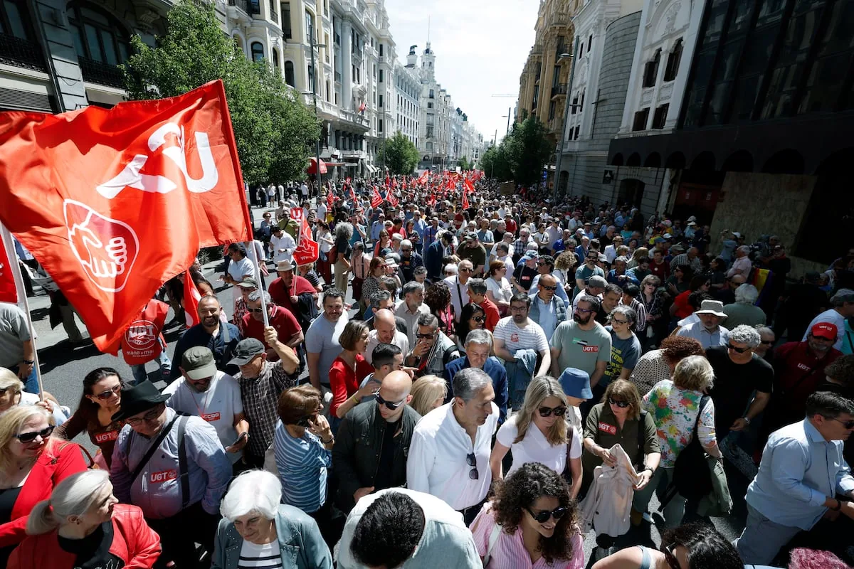 Thousands of workers demonstrate on May Day against housing prices: "It is unsustainable to have rents of 1,000 euros in working-class neighborhoods"