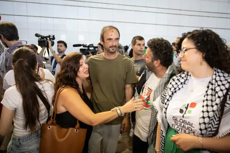 Four arrested in the incidents that occurred at Bilbao airport upon the arrival of the Flotilla activists