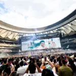 Los Javis and Judeline, guests of La Casita de Bad Bunny at his second concert in Madrid
