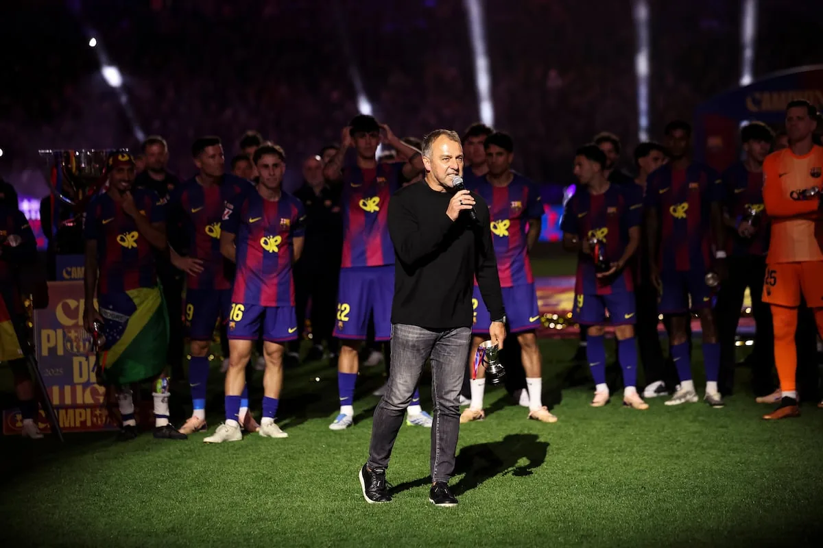 Hansi Flick, after the League title: “It’s special to experience this in a clásico”