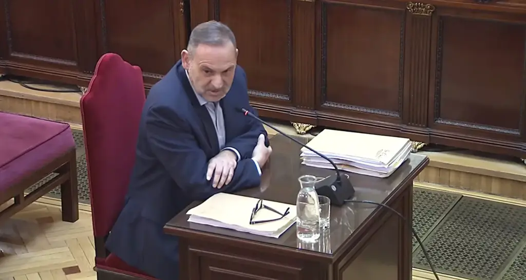 Former Minister José Luis Ábalos, this Monday during his testimony before the Supreme Court.