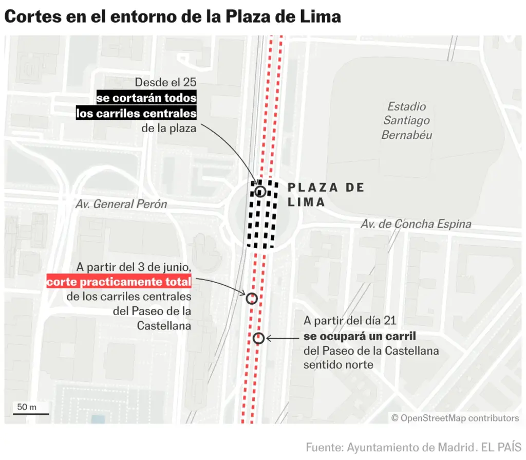 Cuts around Plaza de Lima (Location maps)