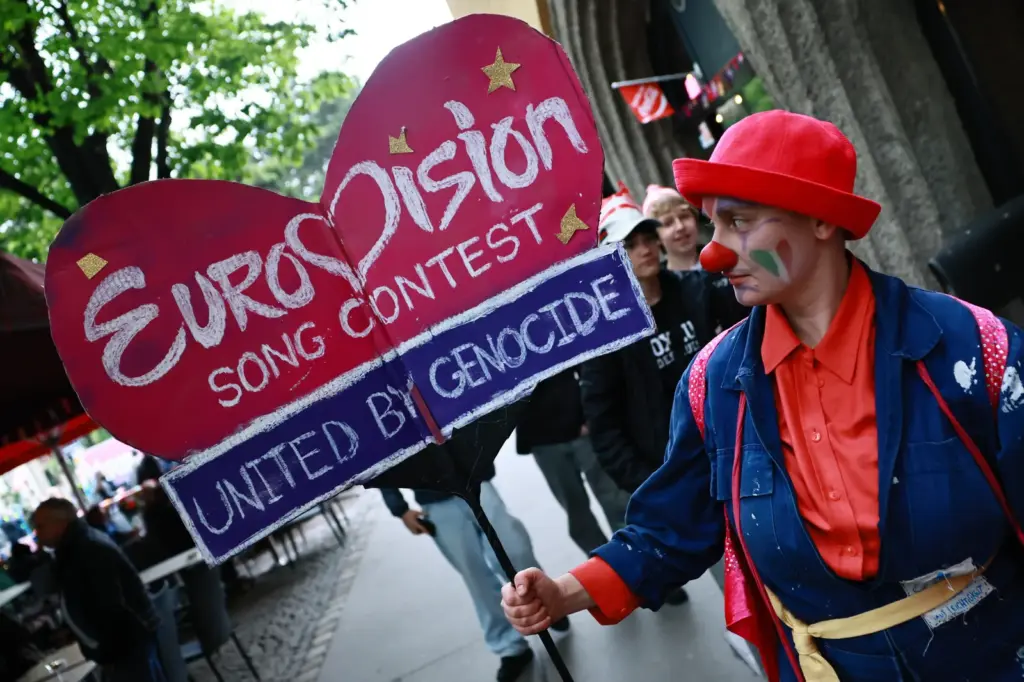 Protests in Vienna against Israel's presence in Eurovision