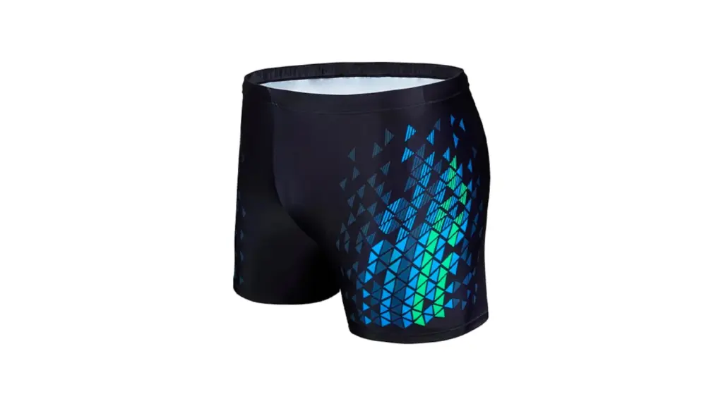 Quick-drying swimsuit on a white background.
