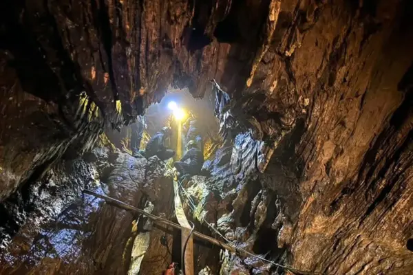 Rescued one of the miners trapped for nine days in a cave in Laos