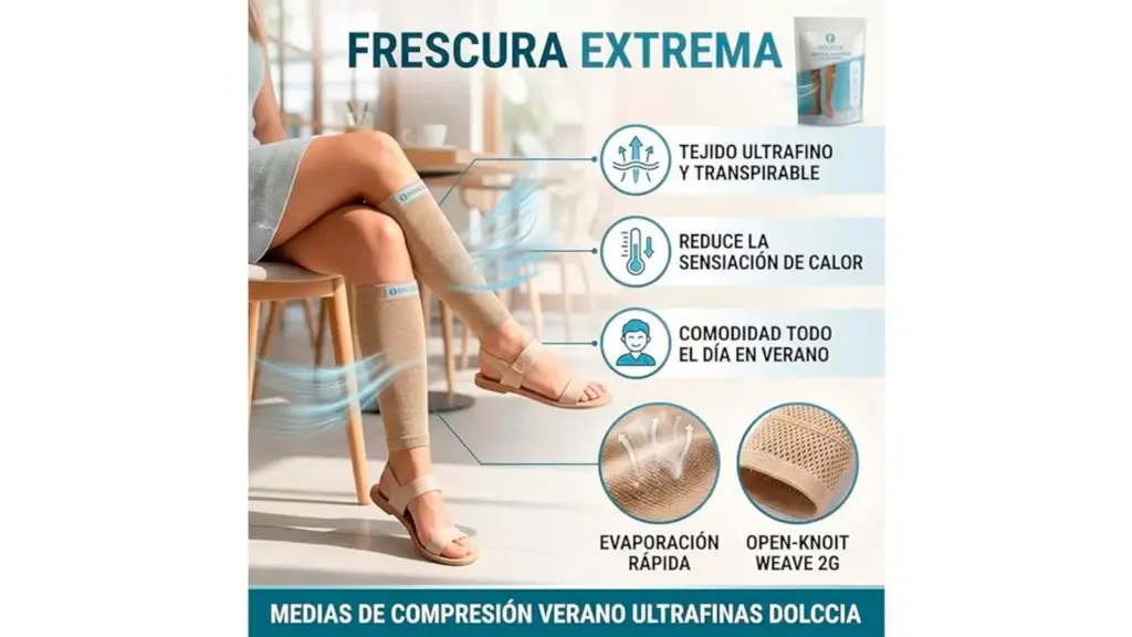 Compression stockings on a white background.