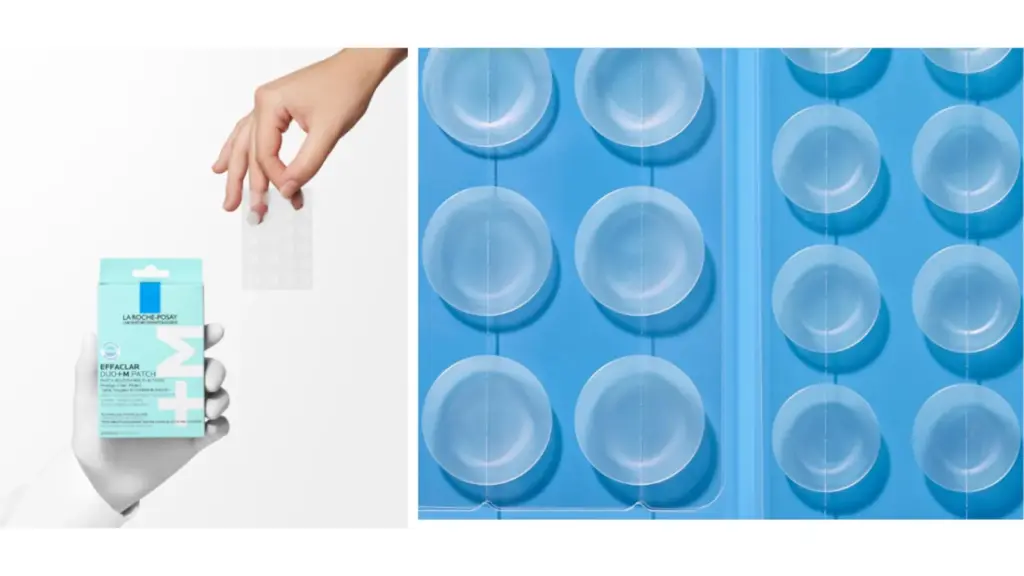 Este pack de parches para granos de La Roche-Posay incluyen dos tamaños diferentes.