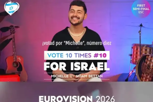 Israel breaks Eurovision rules again by airing ads asking for mass votes and receives a formal warning from the EBU