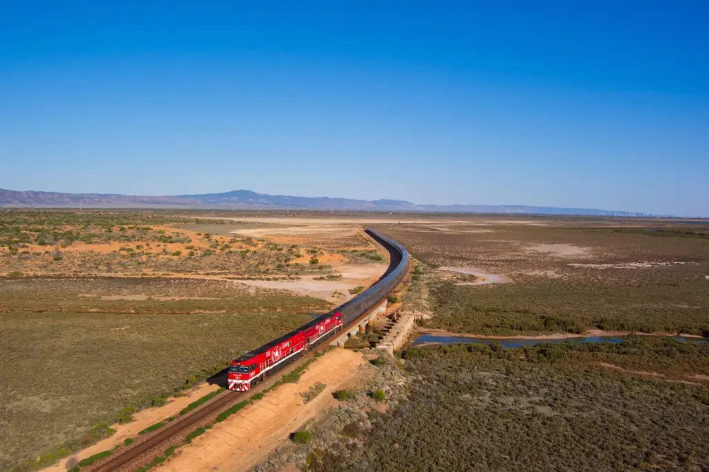 The Ghan, el mítico tren australiano.
