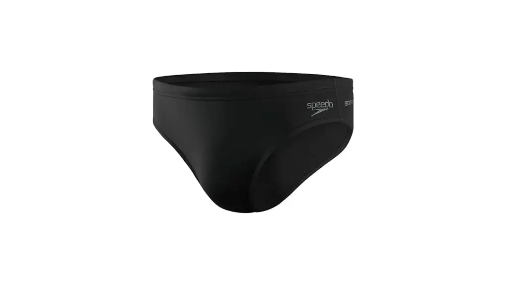 Quick-drying swimsuit on a white background.