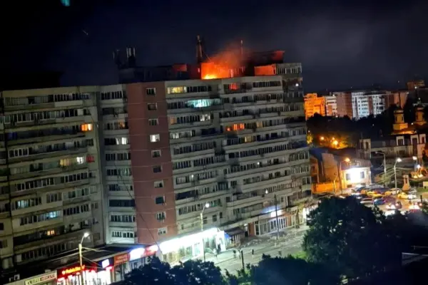 Two injured as a Russian drone hits a residential building in Romania