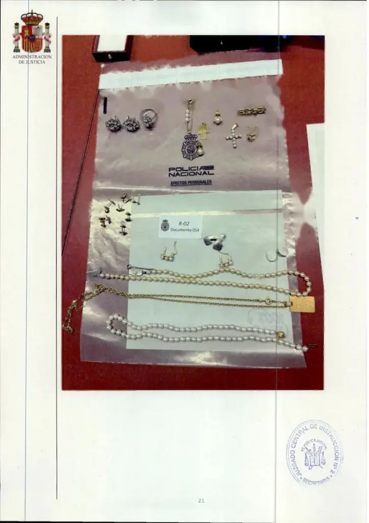 The Police will ask a jeweler for an “initial” appraisal of the jewels found in Zapatero's safe