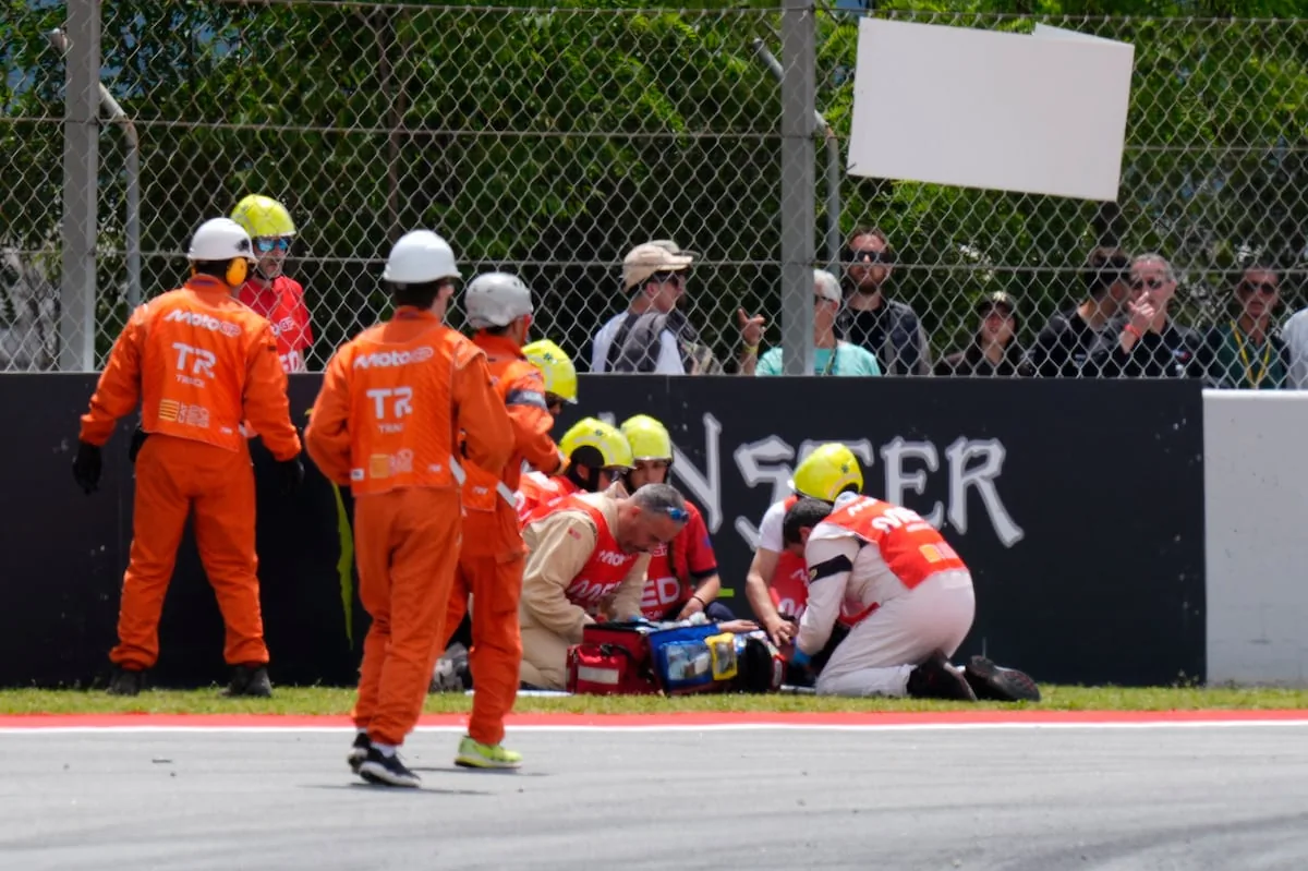 A terrifying accident at the MotoGP Catalonia GP ends with Alex Márquez in the hospital