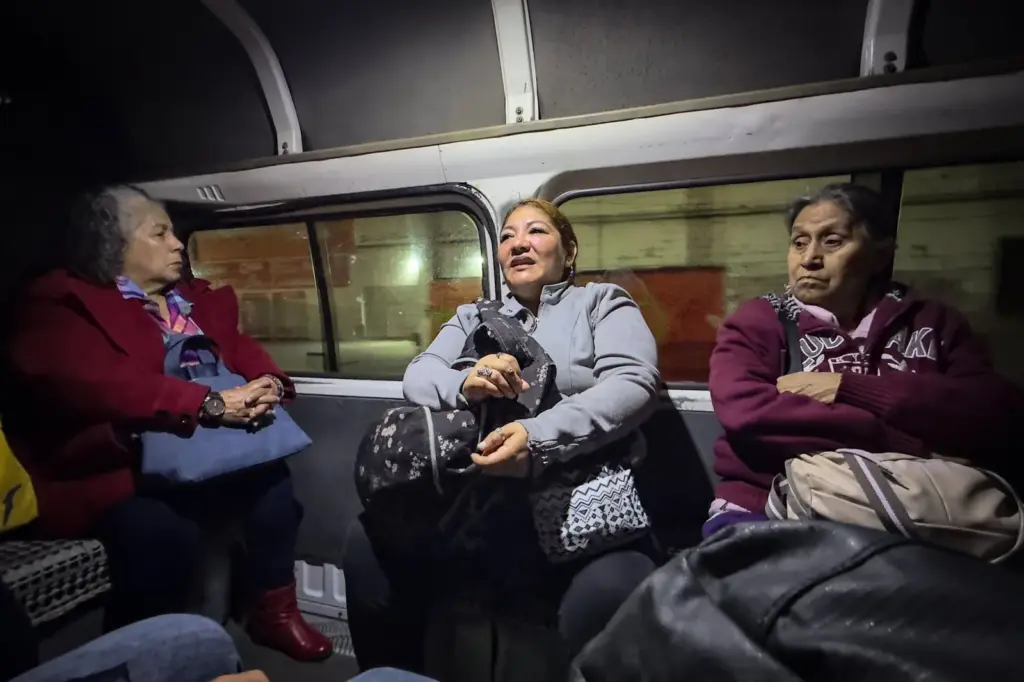 This is how Adriana's life slips away: five hours of public transportation a day to be able to work