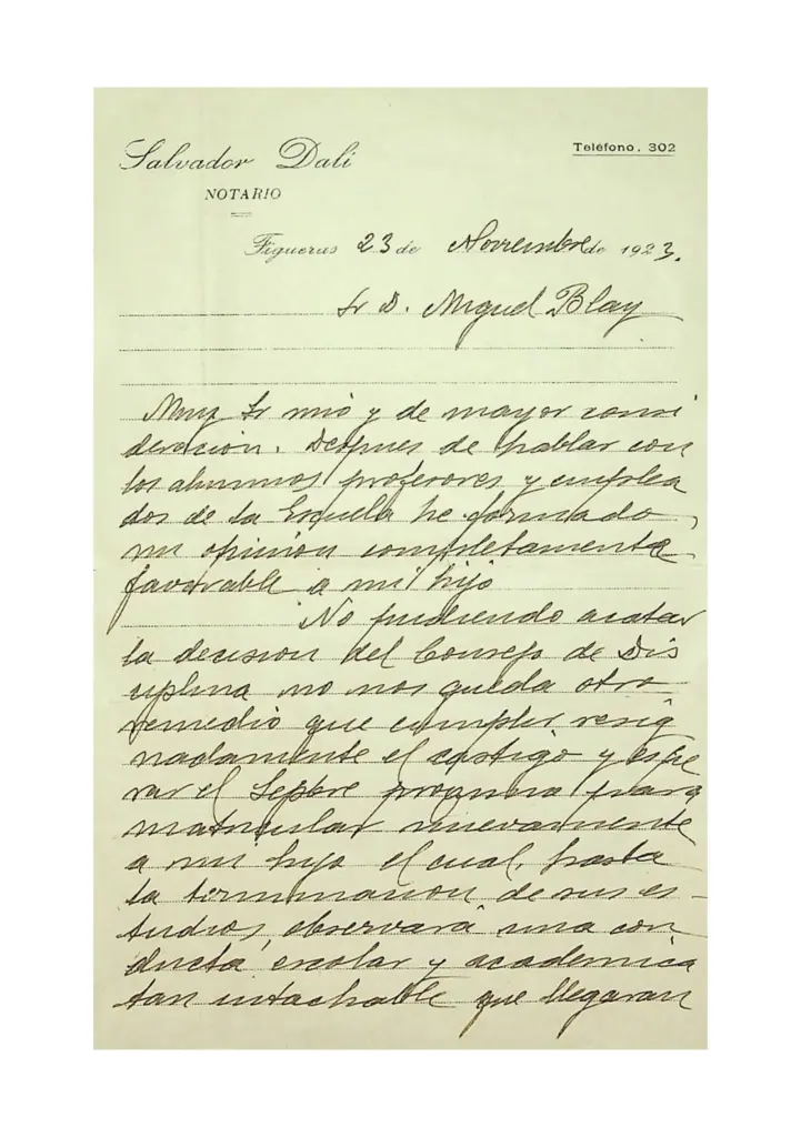 Dalí at the Royal Academy of San Fernando: a rebellious and insolent student expelled permanently