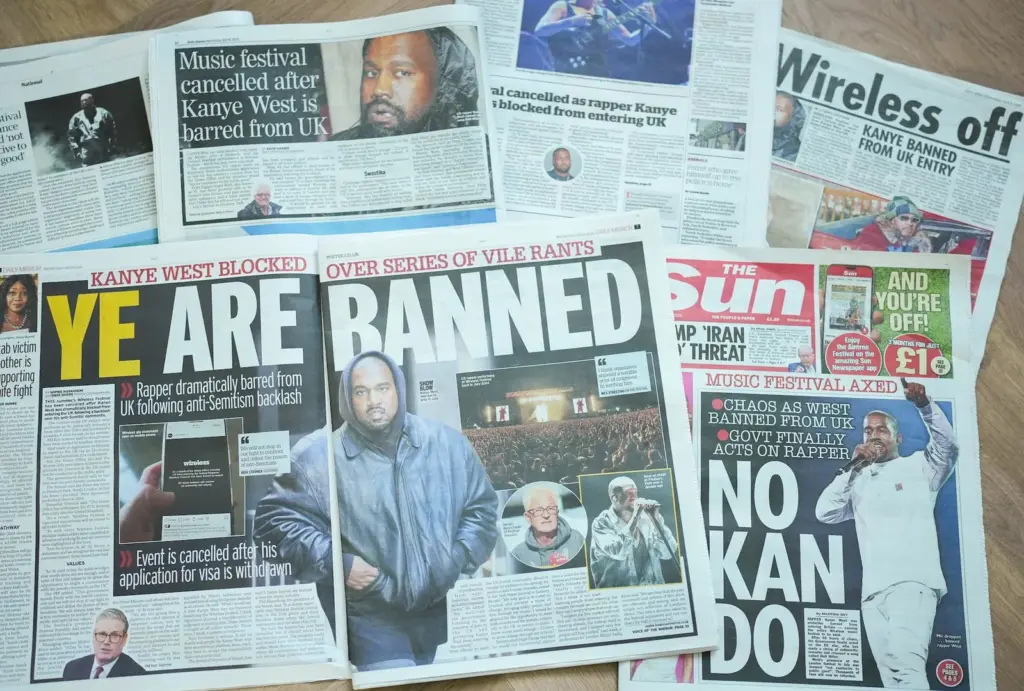 He has been banned from performing in the United Kingdom, France, Poland, and Switzerland. Should we allow Kanye West to hold his concert in Spain?