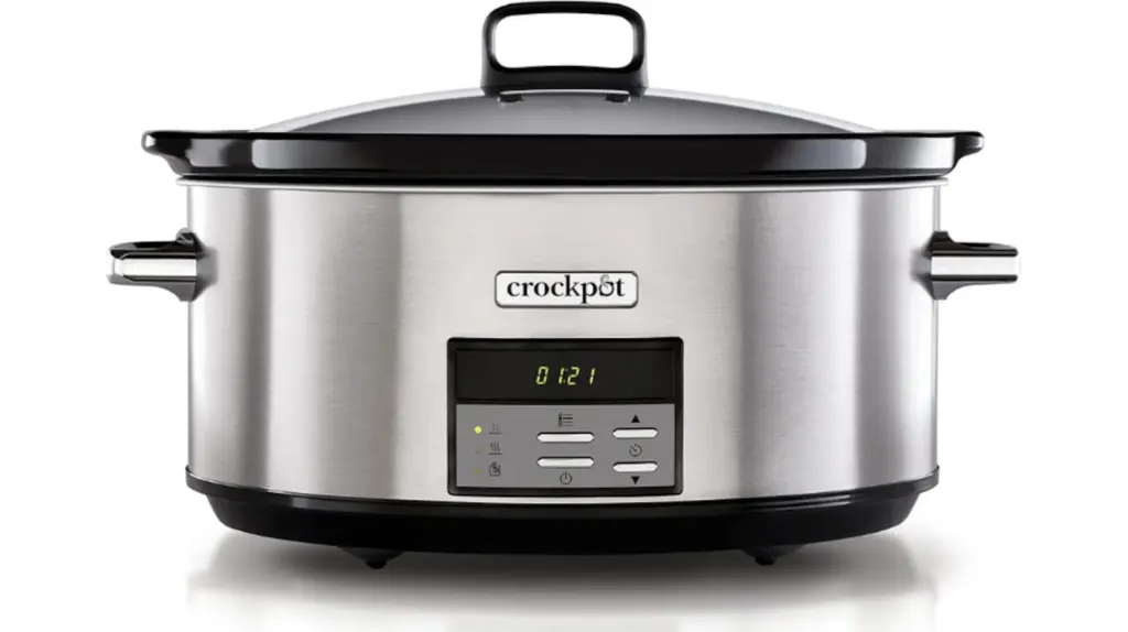 The Crockpot model has the largest capacity in the comparison: 7.5 liters.