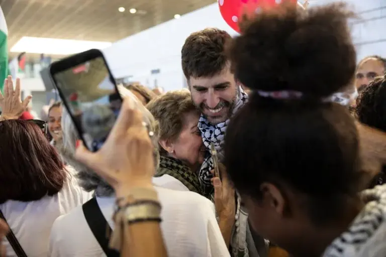 Four arrested in the incidents that occurred at Bilbao airport upon the arrival of the Flotilla activists