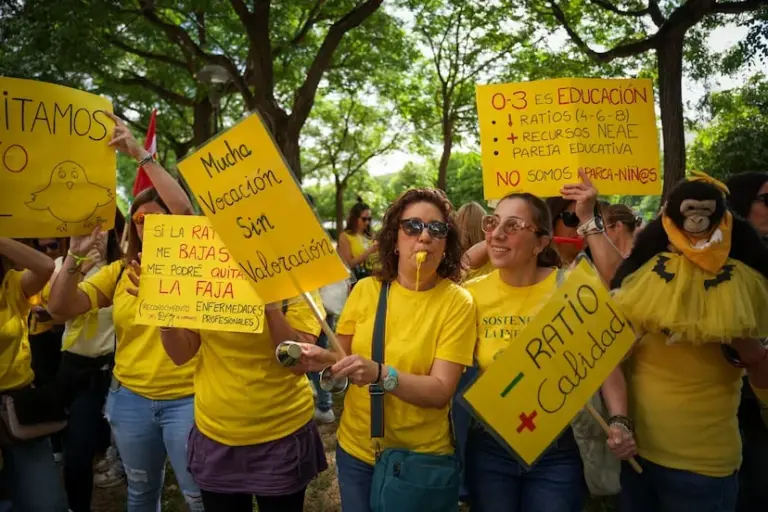 Strike in early childhood education up to 3 years old: “With our salary, either your partner supports you or you look for a second job”