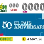 Daily ONCE coupon dedicated to the 50th anniversary of EL PAÍS