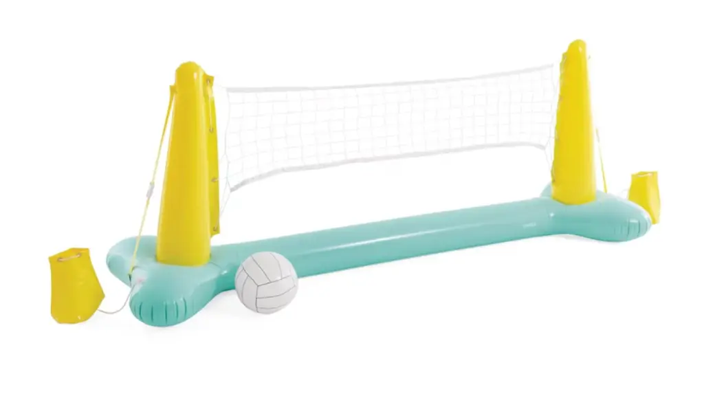 Inflatable volleyball game.