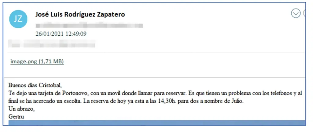 The “initiative” of ‘Gertru’, a “bodyguard” and six emails: the UDEF’s clues about Zapatero and the Dubai ‘offshore’