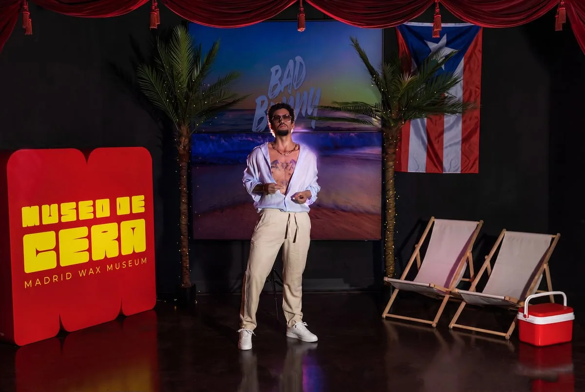 Brilliant, tattooed, and with a beard embedded hair by hair: Bad Bunny now ‘performs’ every day at the Wax Museum of Madrid