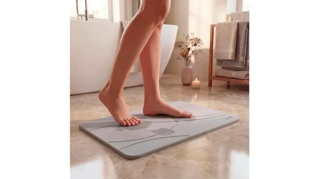 Shower mat on a white background.