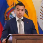 Noboa defends in Washington his controversial military offensive against alleged drug traffickers