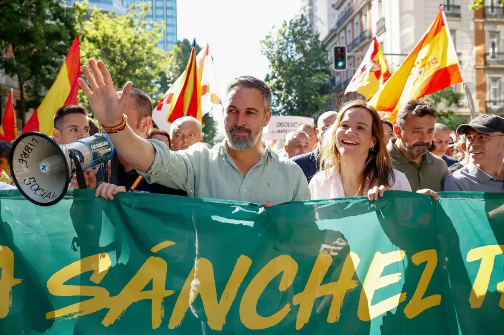 A march supported by the PP and Vox gathers thousands of people in Madrid against Sánchez's "corrupt government"