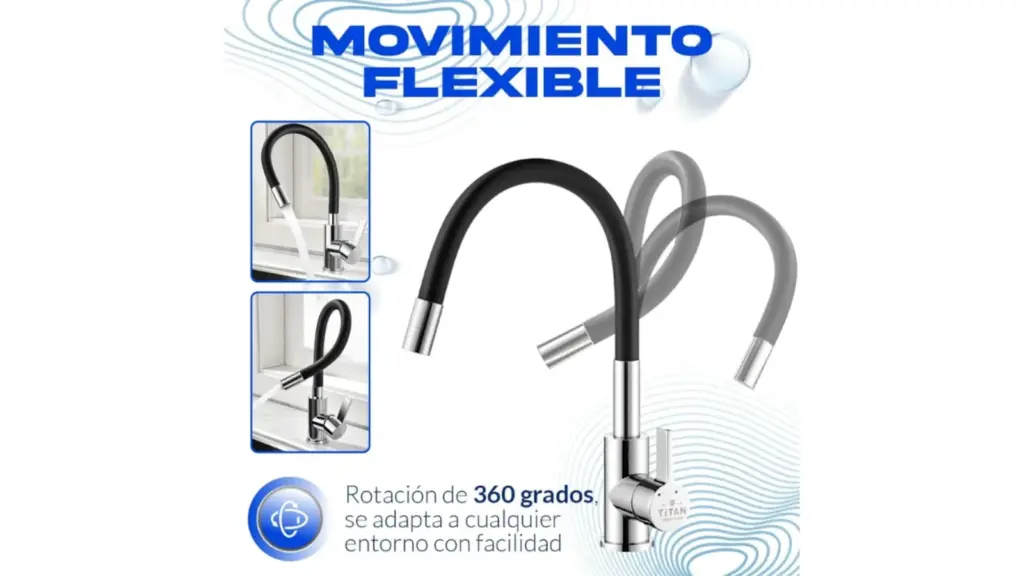 Este es el mejor grifo de cocina flexible que se puede comprar en Amazon