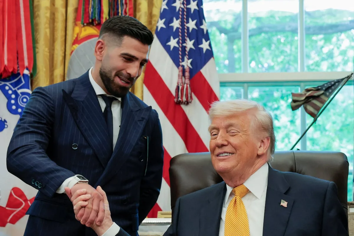 El saludo entre Donald Trump e Ilia Topuria: “No imaginaba que era tan amable”