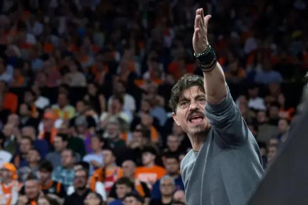 This is Dimitris Giannakopoulos, the controversial president of Panathinaikos who has the Euroleague on edge