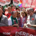 PSOE and Por Andalucía jointly attack the right on a May Day in the midst of a campaign