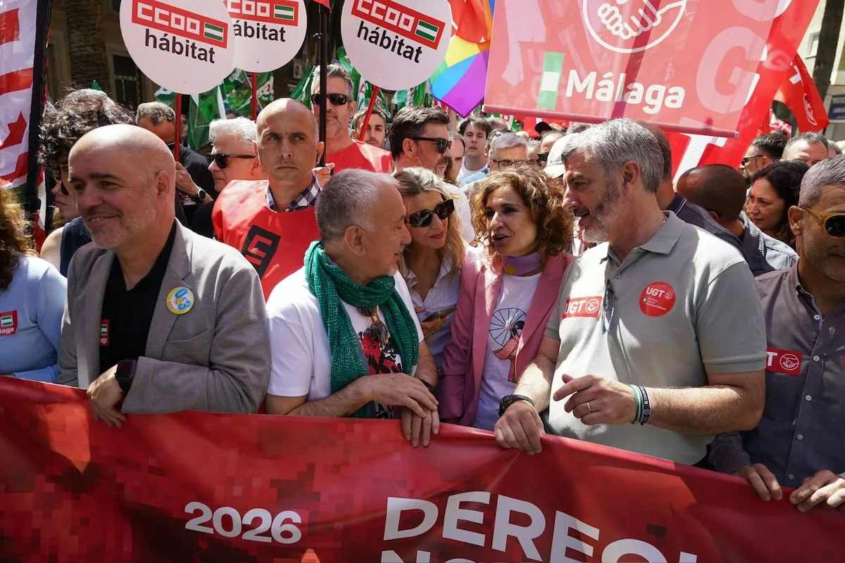 PSOE and Por Andalucía jointly attack the right on a May Day in the midst of a campaign