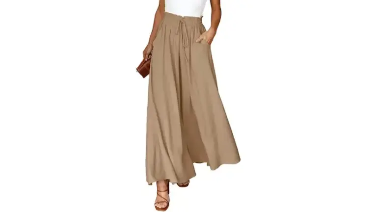The perfect 'palazzo' trousers for summer: cool, comfortable, and available in nine colors