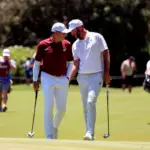 Golfers choose the music, but Valderrama sets the pace