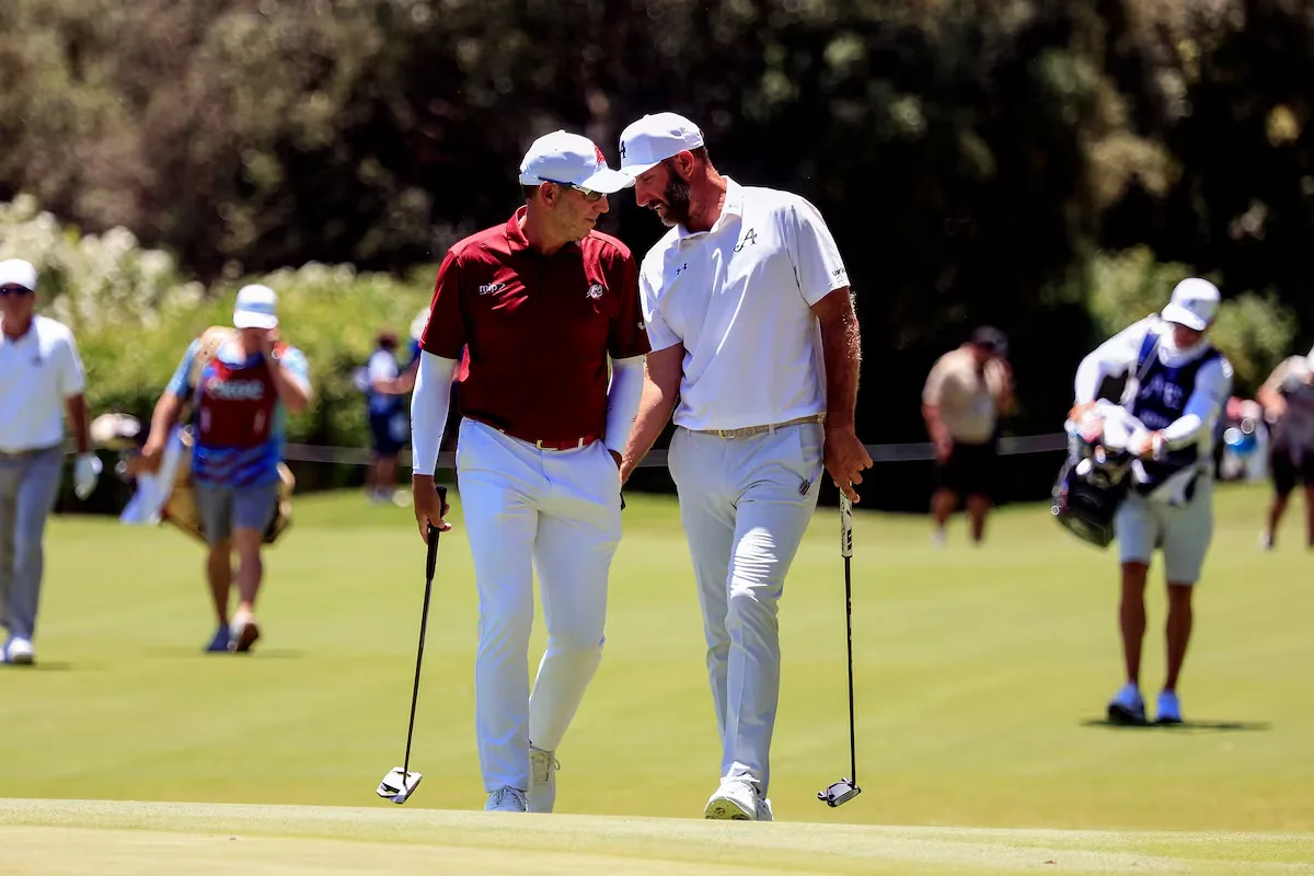 Golfers choose the music, but Valderrama sets the pace