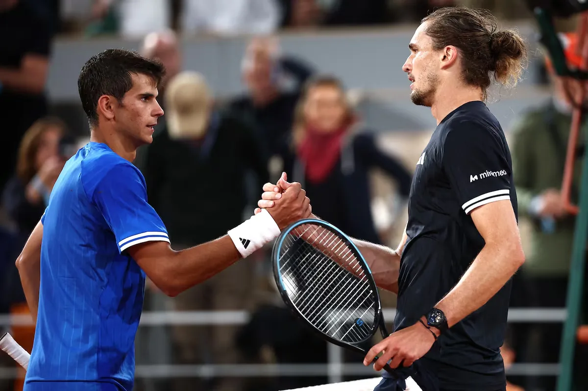 Jódar succumbs to the majesty of Zverev at Roland Garros