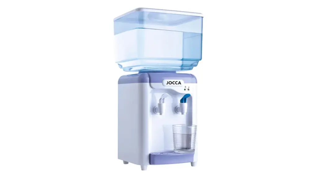 Water dispenser on a white background.