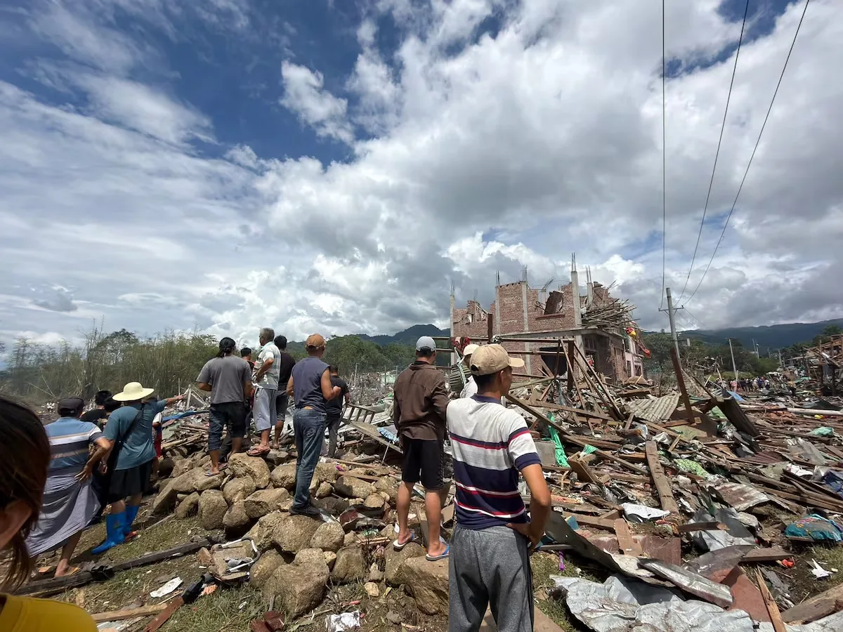 Dozens dead after an explosives depot explodes in Myanmar