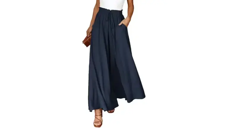 The perfect 'palazzo' trousers for summer: cool, comfortable, and available in nine colors