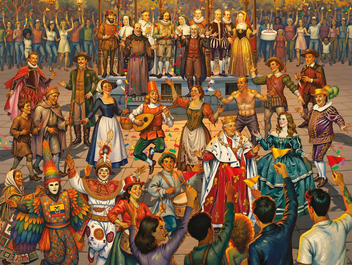 Artificial intelligence sneaks onto the poster for the classical performing arts festival in Alcalá de Henares