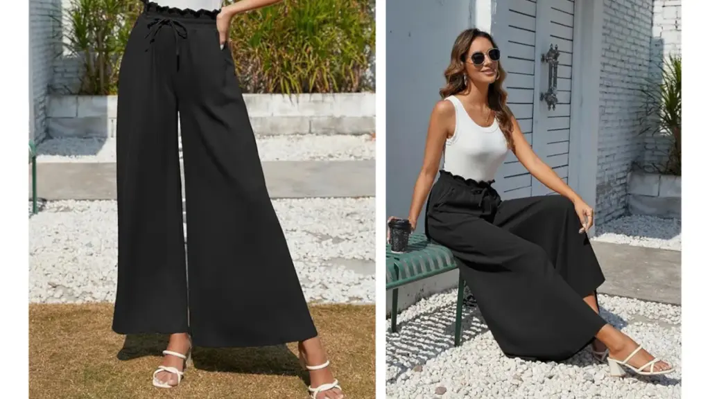 Estos pantalones palazzo para mujer combina con todo.