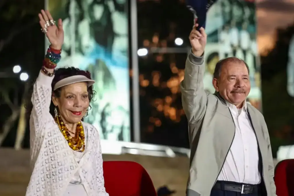 Rosario Murillo y Daniel Ortega en Nicaragua