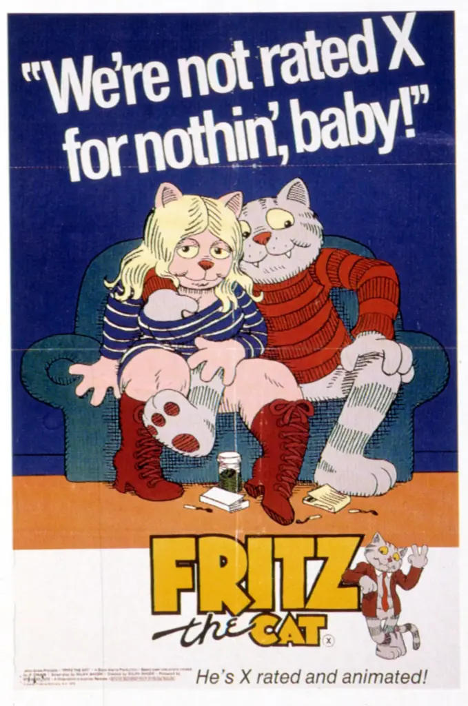 A nihilist cat who smoked marijuana and sought sex: ‘Fritz’, the first animated film rated X