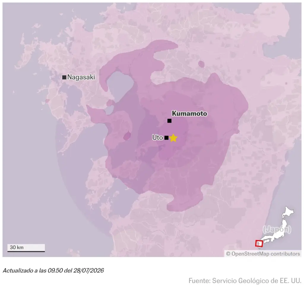 Japan records a strong 7.1 magnitude earthquake, causing power outages and transportation disruptions